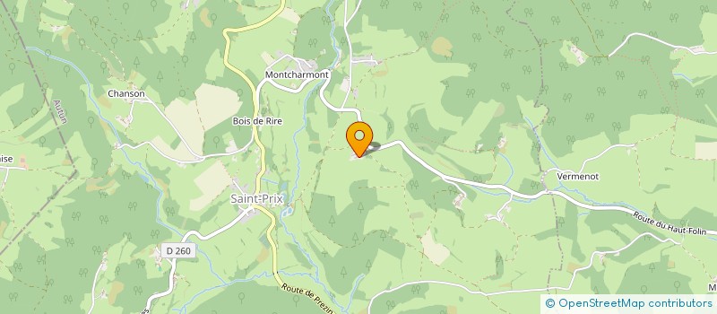 localisation de l'entreprise SCI DE LA MONTAGNE à SAINT-PRIX