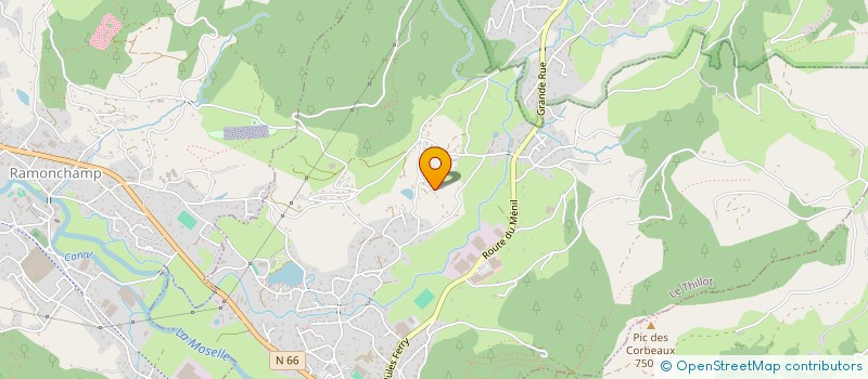 localisation de l'entreprise SCI DE LA MONTAGNE AUX CHALETS  LE THILLOT