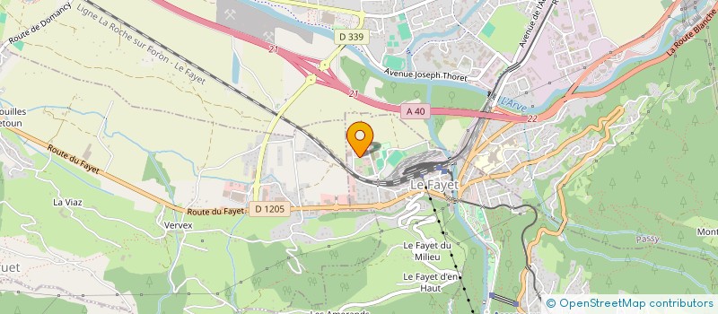 localisation de l'entreprise SCI DE LA MONTAGNE DE LA CHARME  SAINT GERVAIS LES BAINS