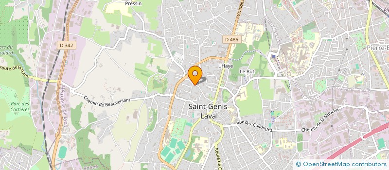 localisation de l'entreprise SCI DE LA MONTAT  SAINT-GENIS-LAVAL