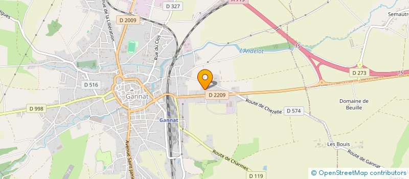 localisation de l'entreprise SCI DE LA MONTEE à GANNAT