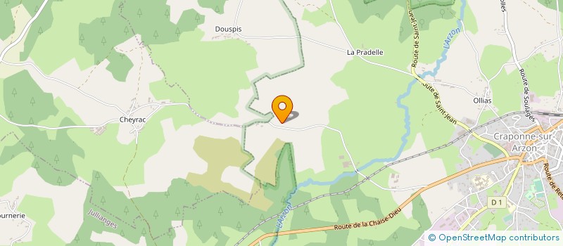 localisation de l'entreprise SCI DE LA MORDORE  JULLIANGES