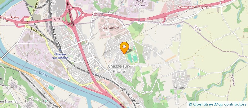 localisation de l'entreprise SCI DE LA MORGE  CHASSE-SUR-RHONE