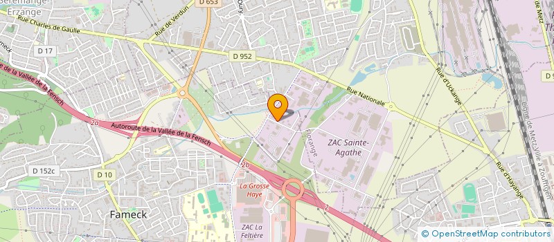 localisation de l'entreprise SCI DE LA MOSELLE RIVE GAUCHE  FAMECK