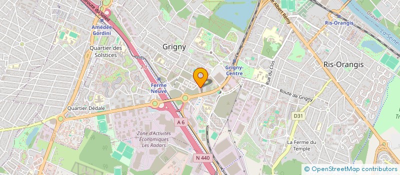 localisation de l'entreprise SCI DE LA MOSQUEE DE GRIGNY  GRIGNY