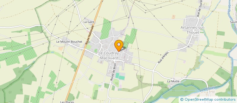 localisation de l'entreprise SCI DE LA MOTTE  LE COUDRAY-MACOUARD
