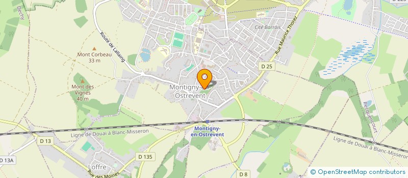 localisation de l'entreprise SCI DE LA MOTTE  MONTIGNY-EN-OSTREVENT