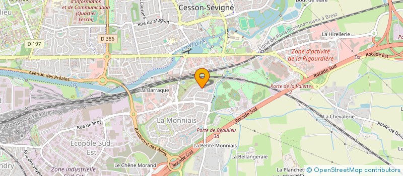 localisation de l'entreprise SCI DE LA MOTTE à CESSON-SEVIGNE
