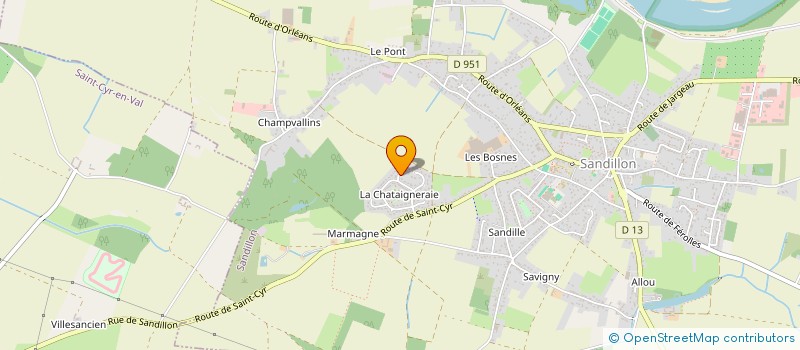 localisation de l'entreprise SCI DE LA MOTTE à SANDILLON