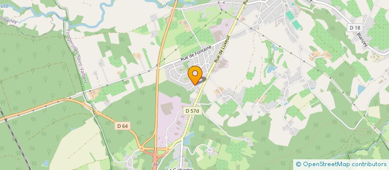 localisation de l'entreprise SCI DE LA MOTTE  FOUGEROLLES-SAINT-VALBERT