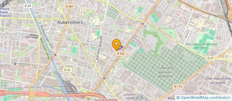 localisation de l'entreprise SCI DE LA MOTTE  AUBERVILLIERS