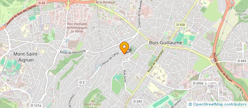 localisation de l'entreprise SCI DE LA MOTTE à BOIS-GUILLAUME