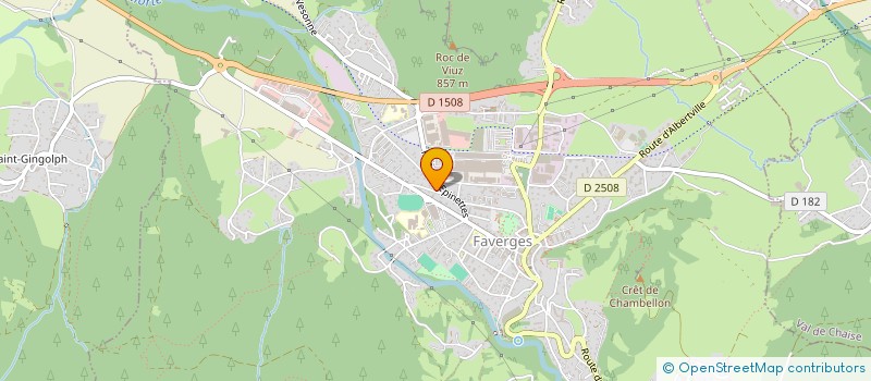 localisation de l'entreprise SCI DE LA MOTTE  FAVERGES-SEYTHENEX