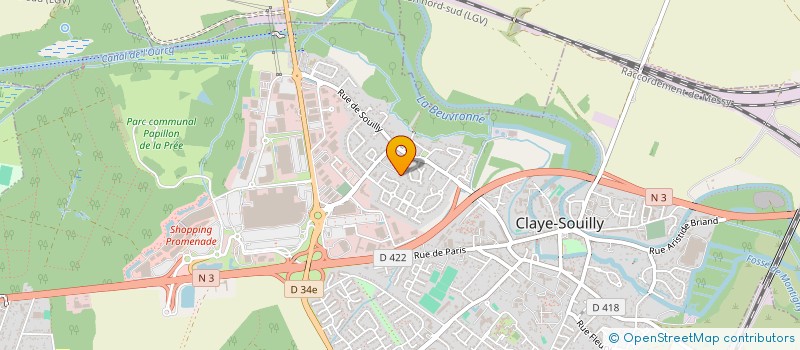 localisation de l'entreprise SCI DE LA MOTTE  CLAYE-SOUILLY