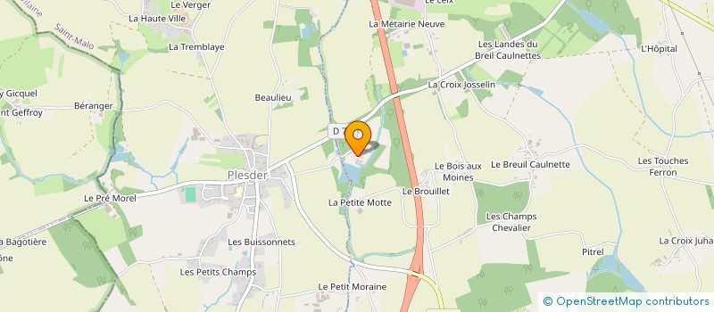 localisation de l'entreprise SCI DE LA MOTTE BEAUMANOIR  PLEUGUENEUC