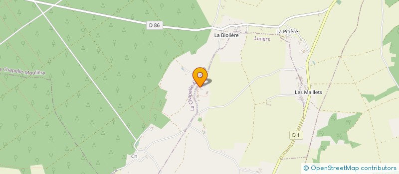 localisation de l'entreprise SCI DE LA MOULIERE  LINIERS