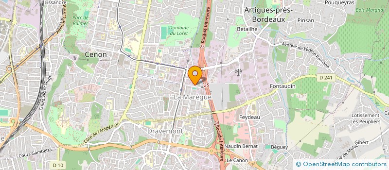 localisation de l'entreprise SCI DE LA MOULINE D  CENON