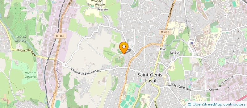 localisation de l'entreprise SCI DE LA MOYENNE CORNICHE  SAINT-GENIS-LAVAL