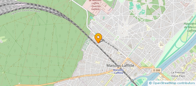 localisation de l'entreprise SCI DE LA MUETTE  MAISONS-LAFFITTE