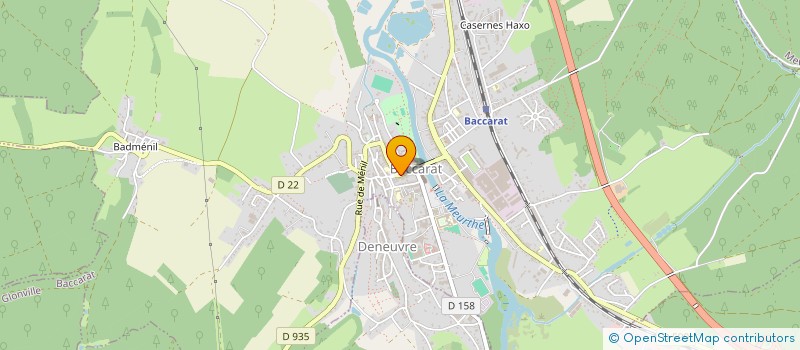 localisation de l'entreprise SCI DE LA MUETTE  BACCARAT