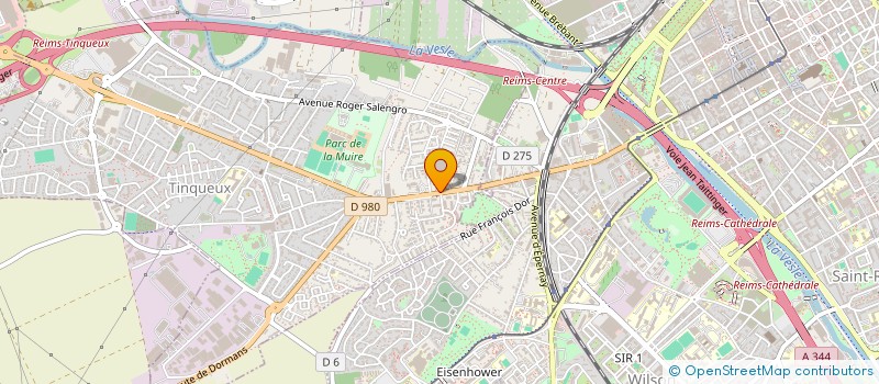 localisation de l'entreprise SCI DE LA MUIRE  TINQUEUX