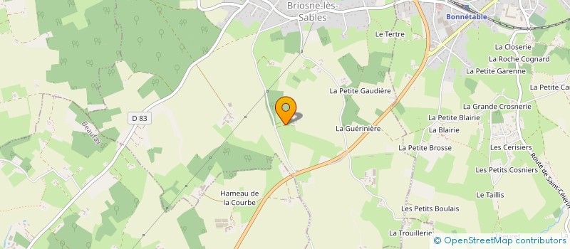 localisation de l'entreprise SCI DE LA MUSARDIERE  BRIOSNE LES SABLES