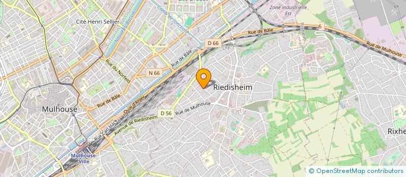 localisation de l'entreprise SCI DE LA MUSE  RIEDISHEIM