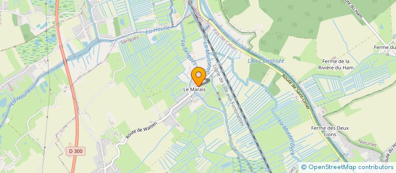 localisation de l'entreprise SCI DE LA MUYSSEN  SERQUES