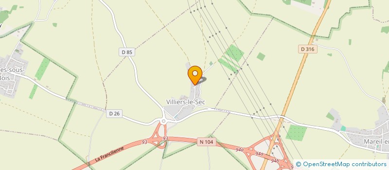 localisation de l'entreprise SCI DE LA NATIONALE  VILLIERS-LE-SEC