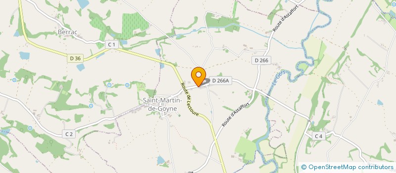 localisation de l'entreprise SCI DE LA NAUTERIE  LA ROMIEU