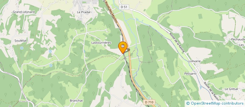 localisation de l'entreprise SCI DE LA NAUZE  MONPLAISANT