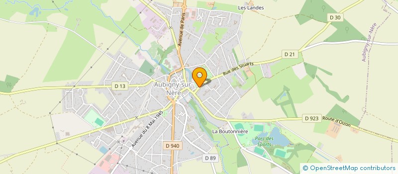 localisation de l'entreprise SCI DE LA NERE  AUBIGNY-SUR-NERE