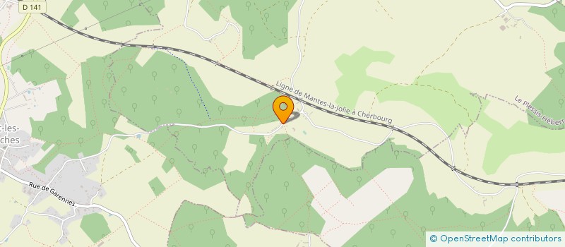 localisation de l'entreprise SCI DE LA NEUVILLE DES VAUX  LE PLESSIS-HEBERT