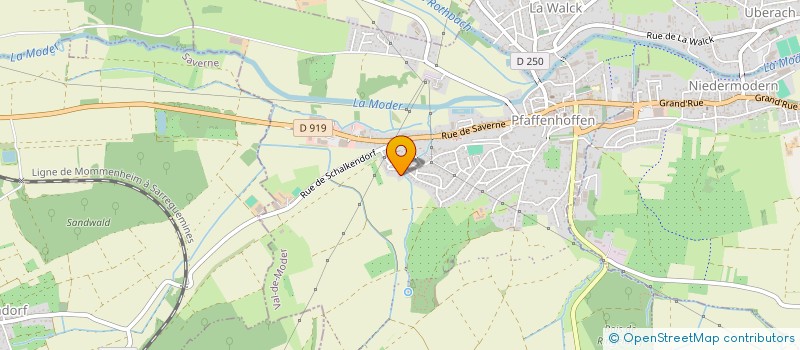 localisation de l'entreprise SCI DE LA NIEDERMATT  VAL-DE-MODER