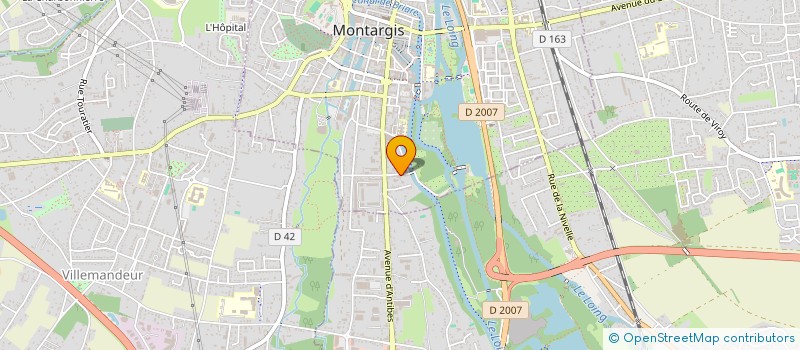 localisation de l'entreprise SCI DE LA NIVELLE à MONTARGIS