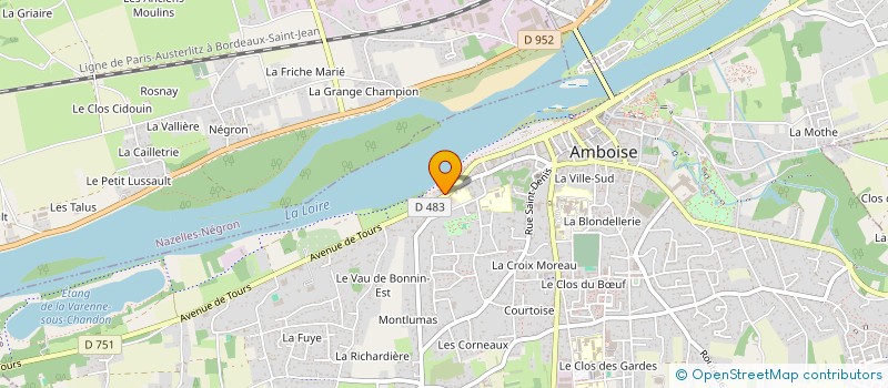 localisation de l'entreprise SCI DE LA NOIRAYE  AMBOISE