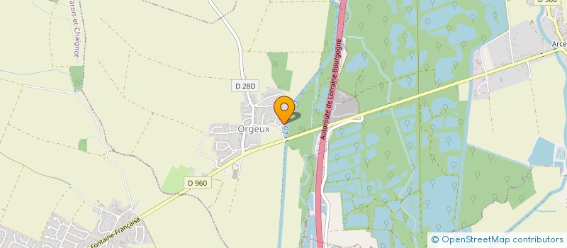 localisation de l'entreprise SCI DE LA NORGE  ORGEUX