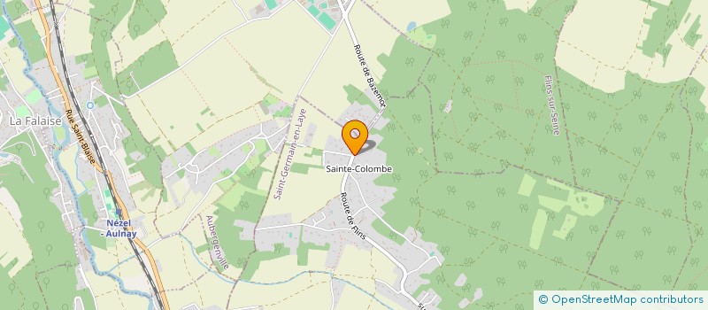 localisation de l'entreprise SCI DE LA NOUE  BAZEMONT