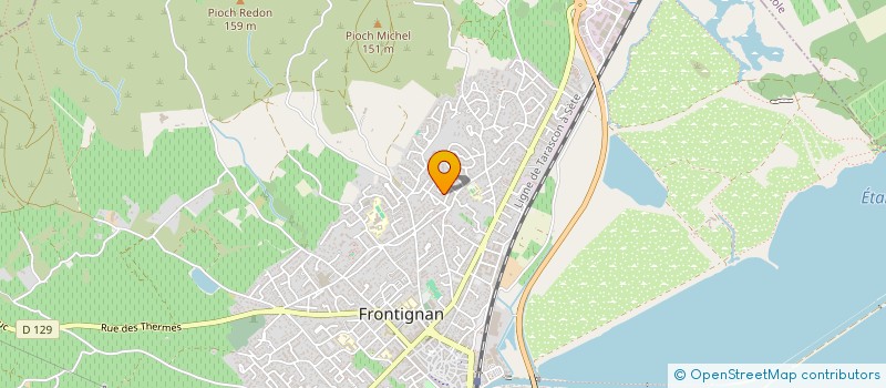 localisation de l'entreprise SCI DE LA NOUE à FRONTIGNAN