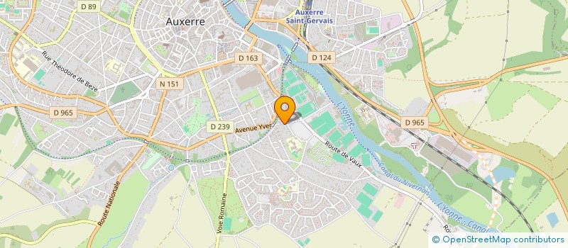 localisation de l'entreprise SCI DE LA NOUE à AUXERRE