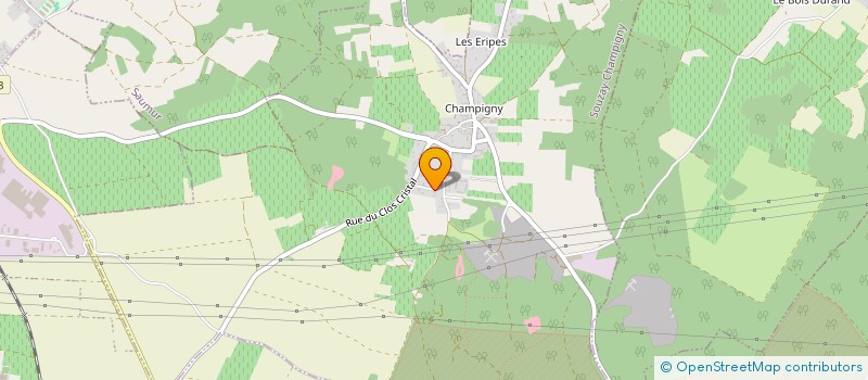 localisation de l'entreprise SCI DE LA NOUE  SOUZAY-CHAMPIGNY