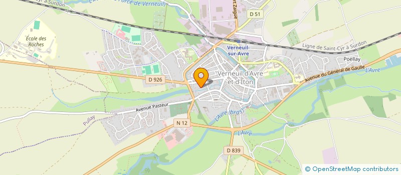 localisation de l'entreprise SCI DE LA NOUETTE  VERNEUIL D'AVRE ET D'ITON