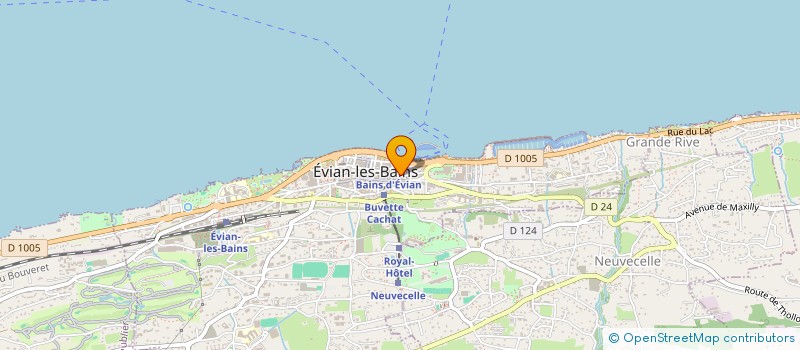 localisation de l'entreprise SCI DE LA NOUVELLE TOUVIERE  EVIAN-LES-BAINS