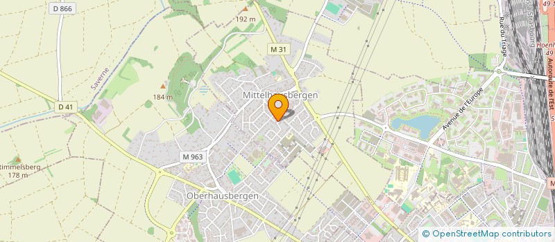 localisation de l'entreprise SCI DE LA NUEE BLEUE  MITTELHAUSBERGEN