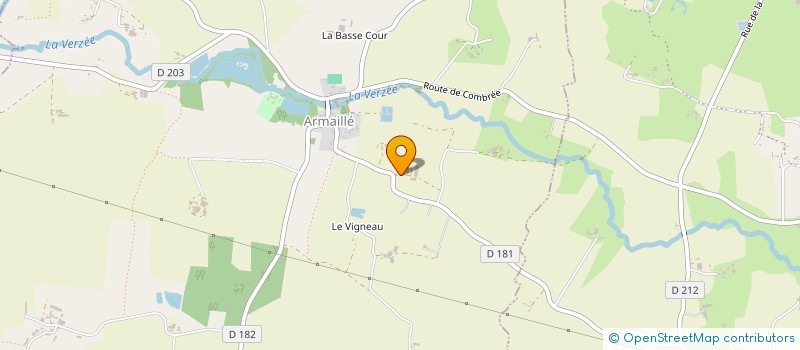 localisation de l'entreprise SCI DE LA NYMPHE à OMBREE D'ANJOU