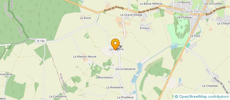 localisation de l'entreprise SCI DE LA PAGERIE à AZAY-LE-FERRON