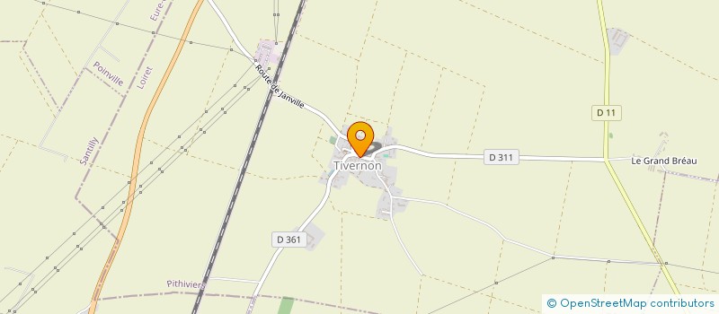 localisation de l'entreprise SCI DE LA PAILLE à TIVERNON