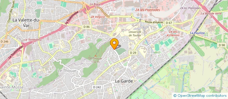 localisation de l'entreprise SCI DE LA PAIX  LA GARDE