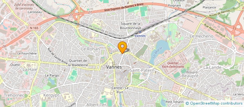 localisation de l'entreprise SCI DE LA PAIX  VANNES