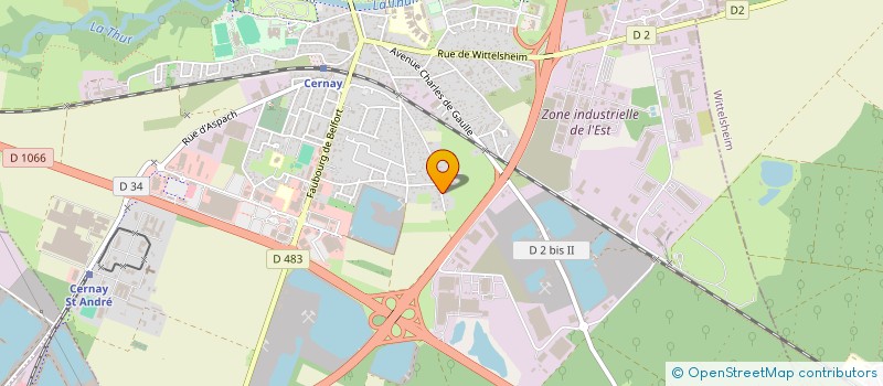 localisation de l'entreprise SCI DE LA PAIX 44  LUTTERBACH